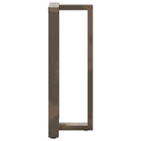 Bar Table Legs T-Shaped 2 pcs Natural Steel 40x35x cm Steel 4013087