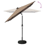 Garden Parasol with LED Lights and Base 200 x 300 cm Polyester 42036241