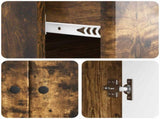 Sideboard Smoked Oak 66 x 34.5 x 90 cm Engineered Wood 895560