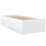 Bed Frame without Mattress White 100x200 cm 3280958