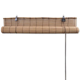 Bamboo Roller Blinds 2 pcs 100 x 160 cm Brown 3057519