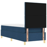 Box Spring Bed with Headboard Blue 80 x 200 cm Fabric 3339657