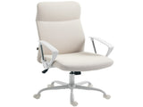 Fabric High Back Office Chair - Cream White T3398P424986