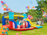 4 in 1 Kids Bouncy Castle Large Sailboat Style Inflatable House Slide Trampoline Water Pool Climbing T3398P348072