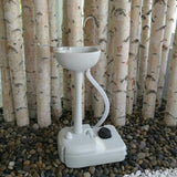 ZNTS CHH-7701 Portable Removable Outdoor Wash Basin White 58361017