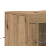 LED Sideboard Brown 41 x 37 x 100 cm Engineered Wood 863025