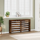 Radiator Cover Smoked Oak 149x20x82 cm Engineered Wood 852703