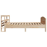 Bed Frame without Mattress 75x190 cm Small Single Solid Wood Pine 3306249