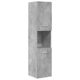 5 Piece Bathroom Furniture Set Concrete Grey Engineered Wood 3324904