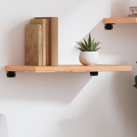 ZNTS Wall Shelf Light Brown 60x30x cm Treated Solid Wood Oak 363645