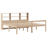 Bookcase Bed without Mattress 180x200 cm Super King Solid Wood Pine 3322022