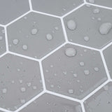 Hexagon Tile 20 pcs Grey 30 x 30 cm Polyurethane and PET 42046229
