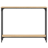 Console Table Sonoma Oak 100x22.5x75 cm Engineered Wood 834016