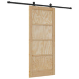 Sliding Door ORKDAL Natural 86 x 198.5 cm Solid Pine Wood 3445501