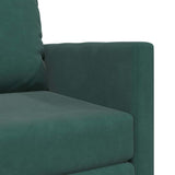 Sofa Bed Dark Green 74 x 77 x 81 cm Velvet 4106616