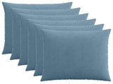 Cushion Cover 6 pcs HEERLEN Blue 80 x 80 cm Corduroy 913592