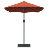 Garden Parasol Terracotta 385 x 209 x 244 cm 42003280