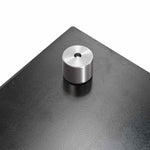 Kitchen Backsplash Black 90 x 60 cm Tempered Glass 249489