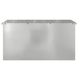 Outdoor Storage Box Silver 100 x 50.5 x 50 cm Steel 874565