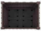 Garden Planter with Wheels Brown 40 x 40 x 44 cm PP 3422909