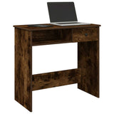 Desk Smoked Oak 80x40x75 cm Engineered Wood 860476