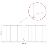 Lawn Edging 20 m x 30 cm Galvanised Steel Silver 42030147