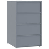 Wheelie Bin Storage for 5 Bins Grey 345x79x117 cm Steel 3279990