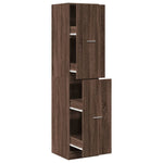 Apothecary Cabinet Brown Oak 40x41x174.5 cm Engineered Wood 3309651
