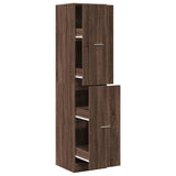 Apothecary Cabinet Brown Oak 40x41x174.5 cm Engineered Wood 3309651