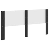 Headboard Black Engineered Wood 889556