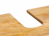 Bathroom Sets with Drawer 3 pcs Natural Solid Mango Wood 3310061