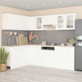 11 Piece Kitchen Cabinet Set Lyon White Engineered Wood 3067664