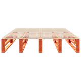Bed Frame without Mattress Wax Brown 150x200 cm King Size Solid Wood Pine 850847