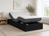 Electric Adjustable Bed Frame Black 200 x 70 x 33.5 cm Steel 42037256