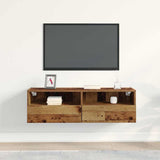 TV Wall Cabinet Old wood 100 x 30 x 30 cm Engineered Wood 862188