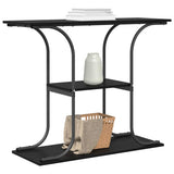 Console Table Black Oak 101 x 35 x 80.5 cm Engineered Wood 868469