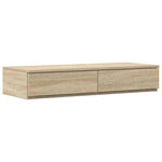 Storage Bed Frame with Drawer Sonoma Oak 236.5 x 90 x 31.5 cm 3335607