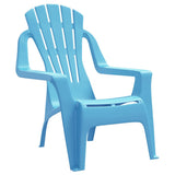 Garden Chairs 2 pcs for Children Blue 37x34x44 cm PP Wooden Look 364739