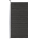 Fence Panel WPC 95x186 cm Black 148979