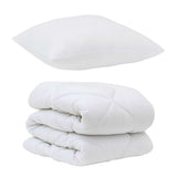 Duvet Set with Pillow 2 pcs White Microfiber 3376707