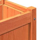 Garden Planters 2 pcs Wax Brown Solid Wood Pine 837479