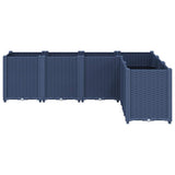 Garden Planter Blue Grey 160x120x53 cm PP 367861