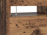 TV Cabinet with LED Lights Old Wood 90x35x40 cm Engineered Wood 856307