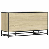 Shoe Bench Sonoma Oak 100x40x53.5 cm Engineered Wood and Metal 849215