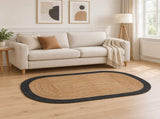 Area Rug Dark Grey 100 x 152 cm Jute 42010705