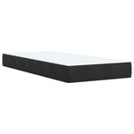 ZNTS Box Spring Bed with Mattress Black 90x200 cm Velvet 3285259