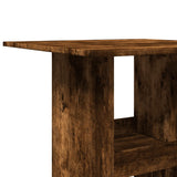 Bar Table with Storage Smoked Oak 60x60x102 cm Engineered Wood 854332