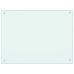 Kitchen Backsplashes 2 pcs White 80x60 cm Tempered Glass 3315788
