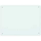 Kitchen Backsplashes 2 pcs White 80x60 cm Tempered Glass 3315788