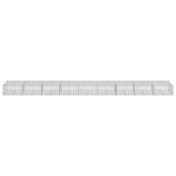 Gabion Basket with Cover 900x100x50 cm Galvanised Iron 3295186